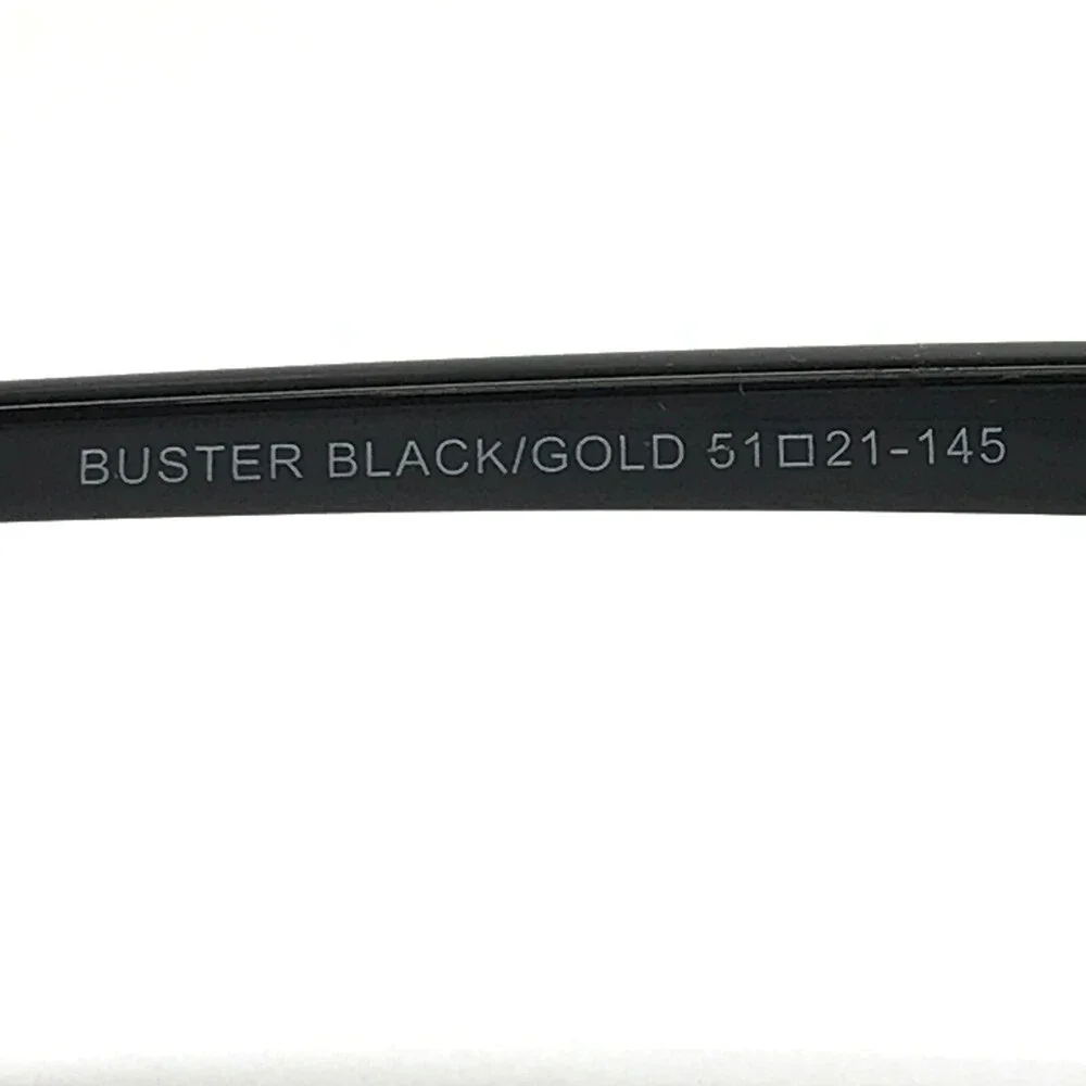 Eight to Eighty Eyeglasses Frames BUSTER BLACK/GOLD Square Full Rim 51-21-145